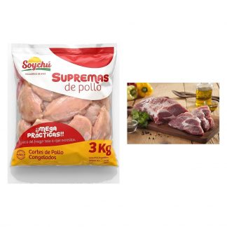 Combo 1509: 3 KG de Suprema Soychú IQF + Bondiola de Cerdo pieza aprox. 2,5 kg