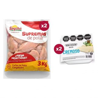 Combo 1530: 6 KG de Suprema Soychú IQF + 2 Quesos Cremosos Vacalin 1 KG