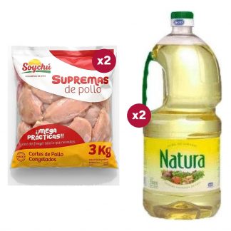 Combo 1532: 6 KG de Suprema Soychú IQF + 2 Aceites de Girasol Natura 3 L
